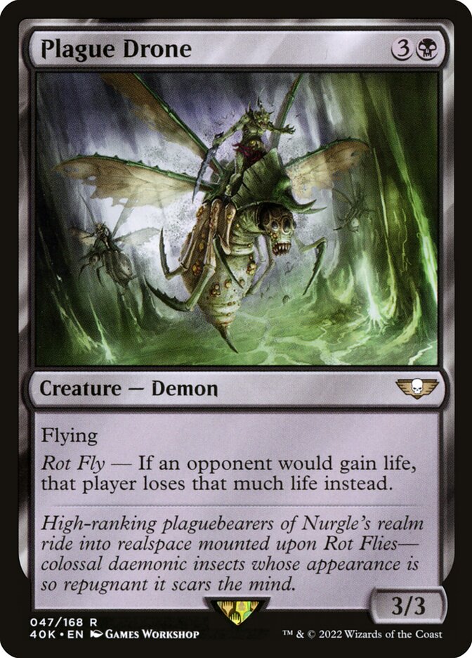Plague Drone 40K-47 Warhammer 40,000 Commander Magic card
