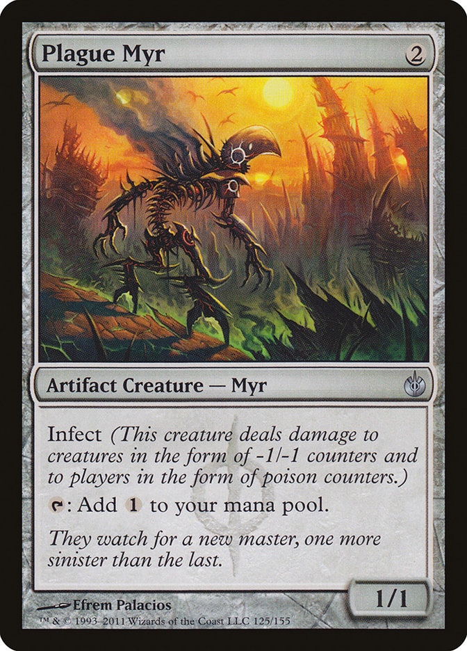 Plague Myr MBS-125 Mirrodin Besieged Magic card