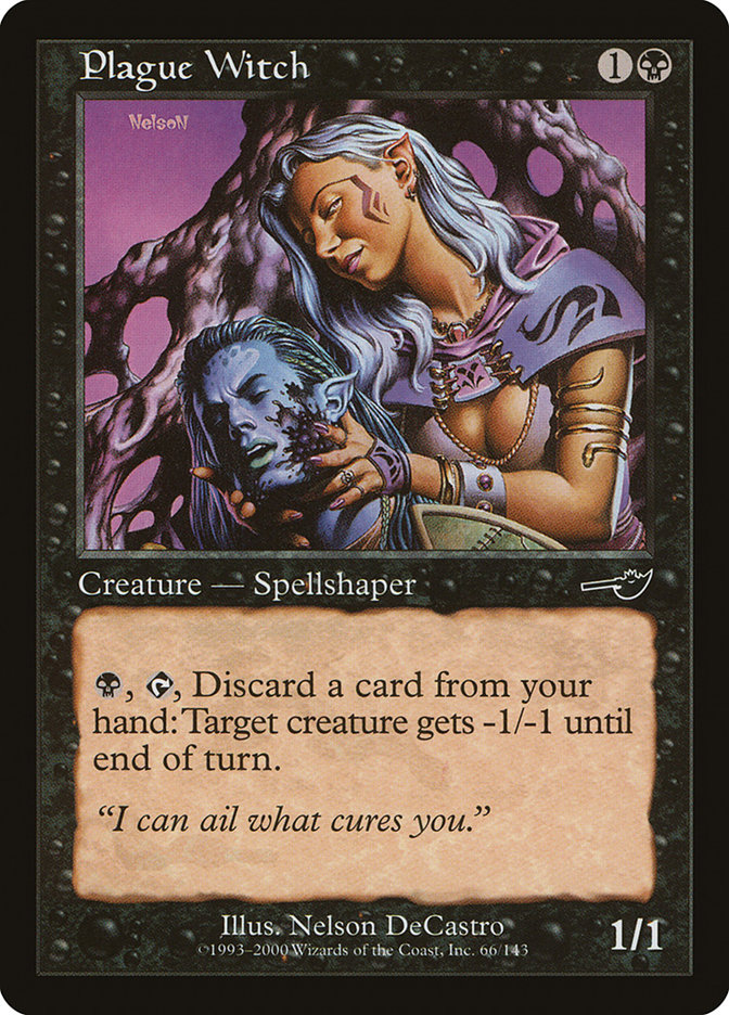 Plague Witch NEM-66 Nemesis Magic card