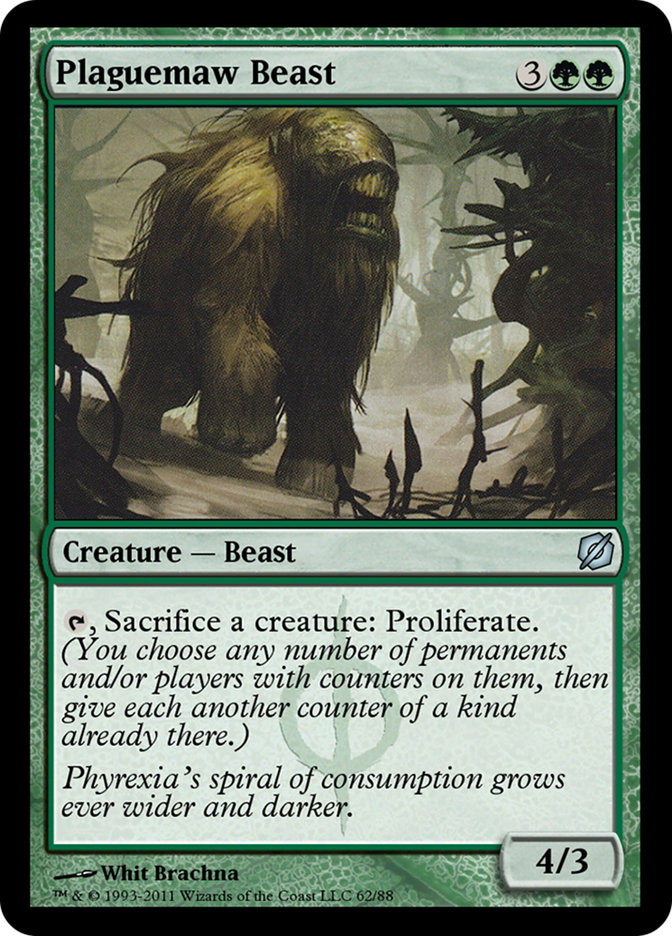 Plaguemaw Beast TD2-62 Duel Decks: Mirrodin Pure vs. New Phyrexia Magic card