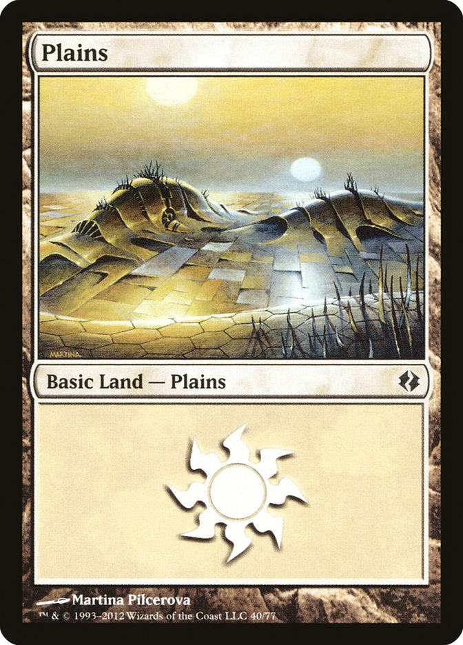 Plains DDI-40 Duel Decks: Venser vs. Koth Magic card