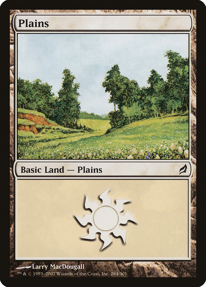 Plains LRW-284 Lorwyn Magic card