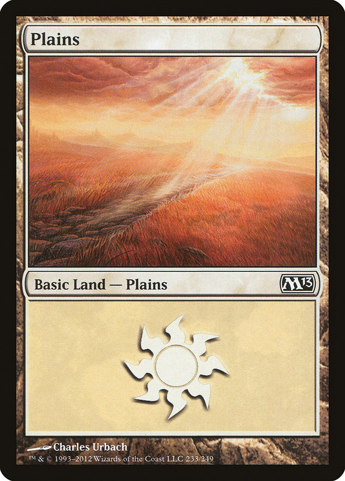 Plains M13-233 Magic 2013 Magic card