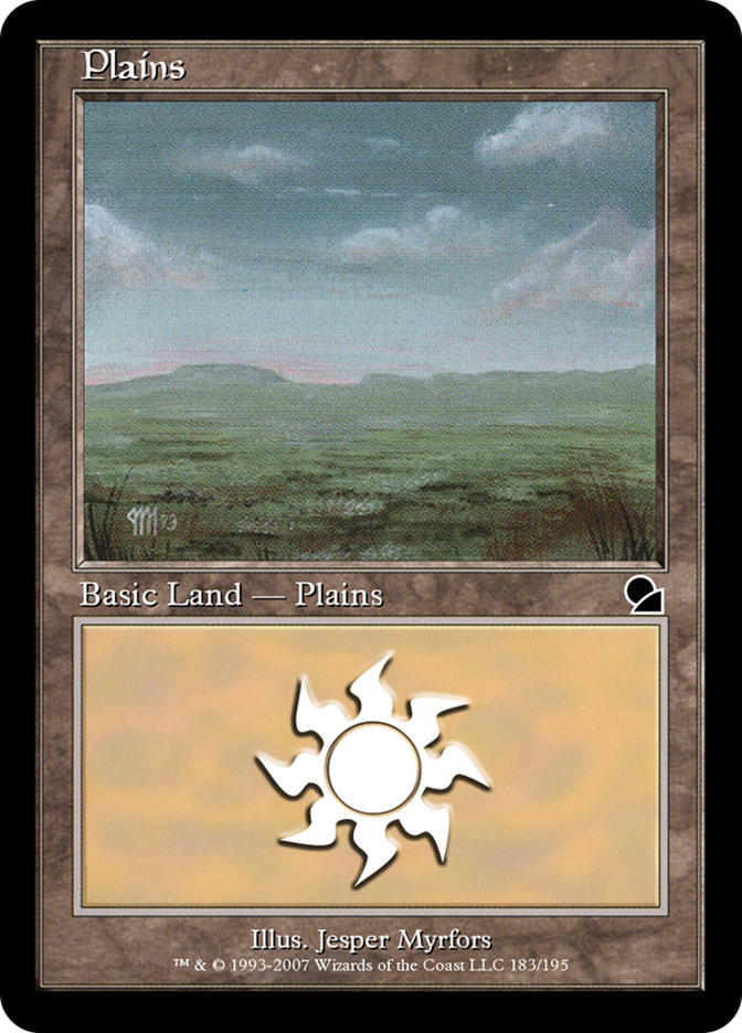 Plains ME1-183 Masters Edition Magic card