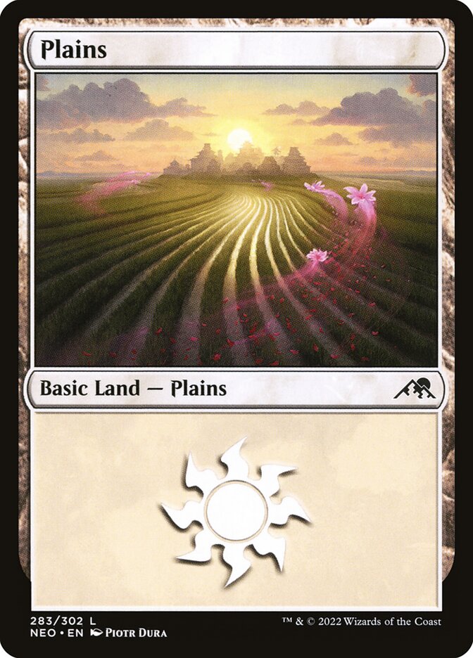 Plains NEO-283 Kamigawa: Neon Dynasty Magic card