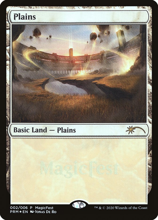 Plains PF20-2 MagicFest 2020 Magic card
