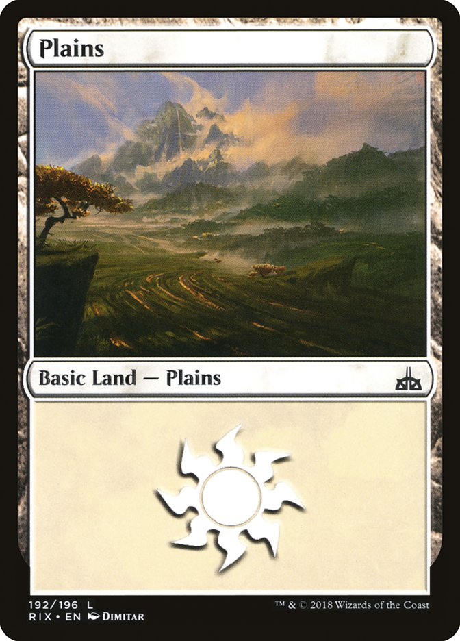 Plains RIX-192 Rivals of Ixalan Magic card