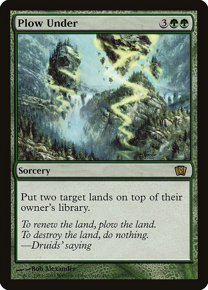 Plow Under 8ED-272STAR Eighth Edition Magic card