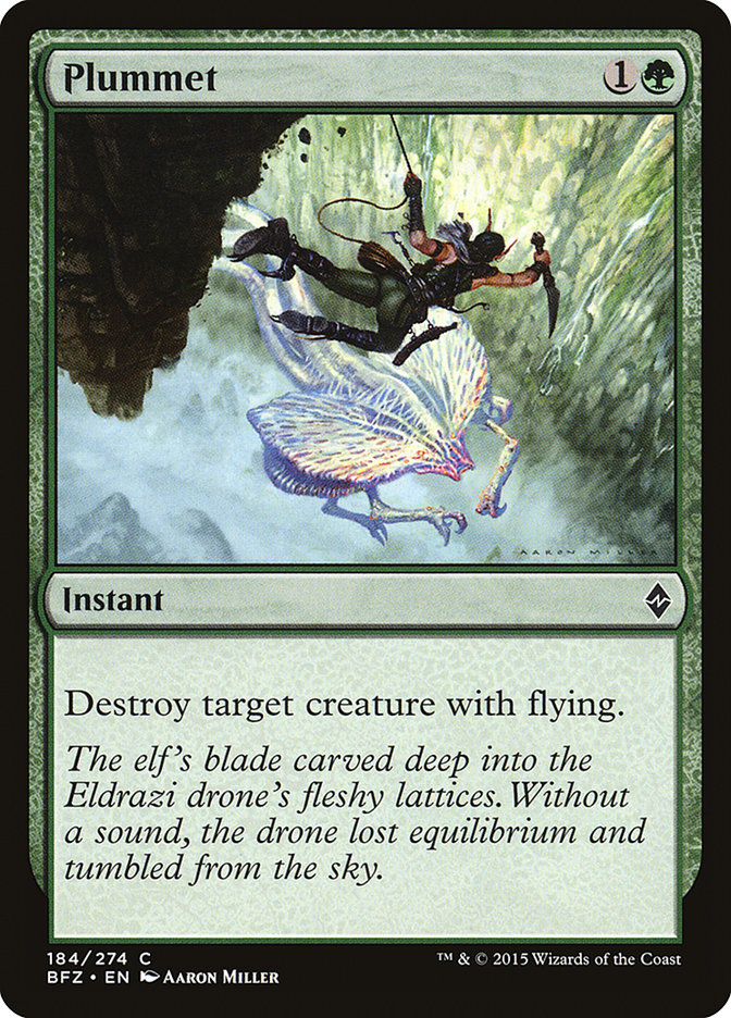 Plummet BFZ-184 Battle for Zendikar Magic card