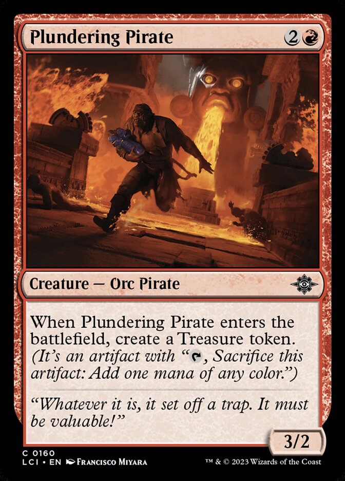 Plundering Pirate LCI-160 The Lost Caverns of Ixalan Magic card