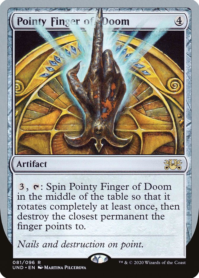 Pointy Finger of Doom UND-81 Unsanctioned Magic card