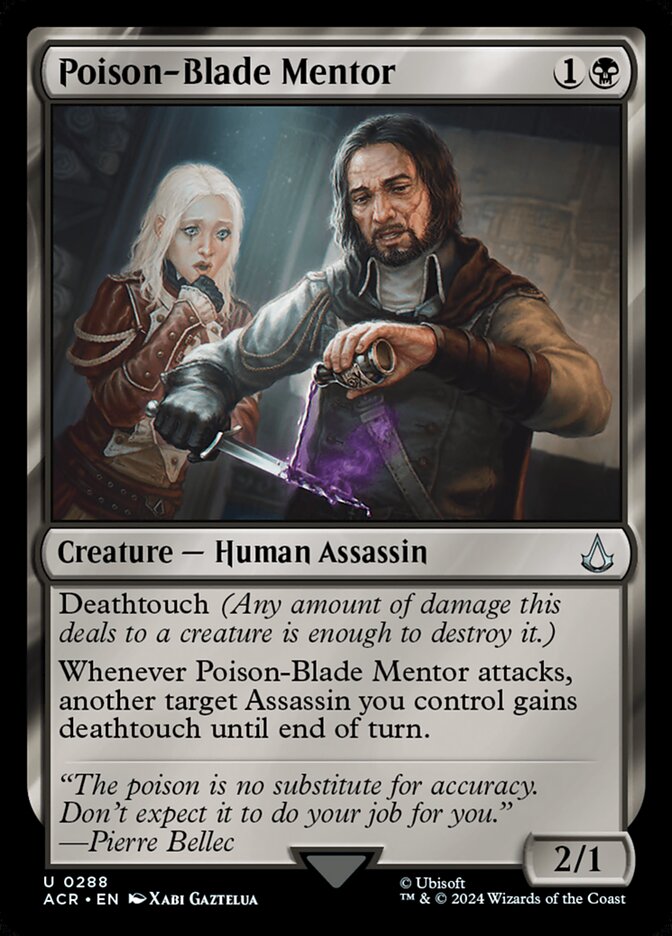 Poison-Blade Mentor ACR-288 Assassin's Creed Magic card