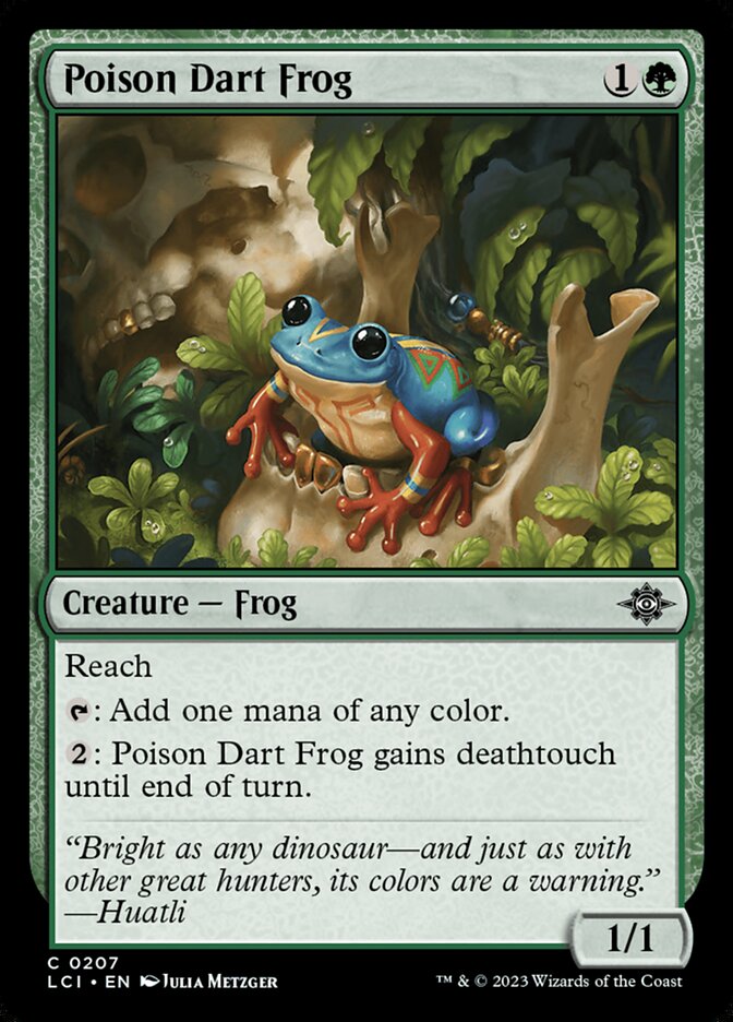 Poison Dart Frog LCI-207 The Lost Caverns of Ixalan Magic card