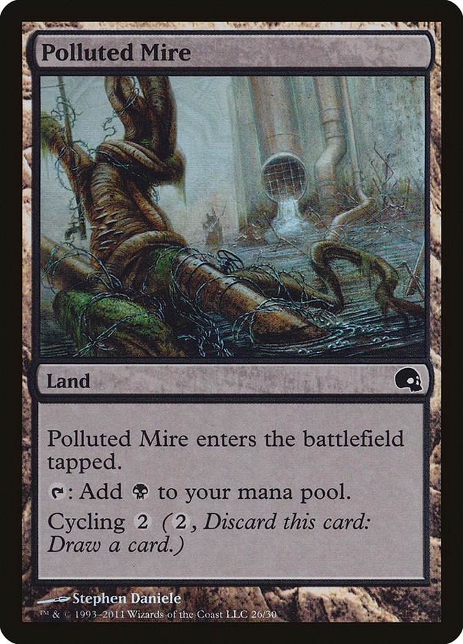 Polluted Mire PD3-26 Premium Deck Series: Graveborn Magic card