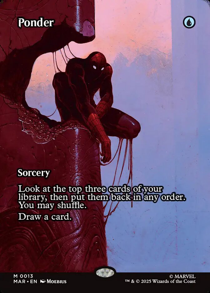 Ponder MAR-13 Marvel Universe Magic card