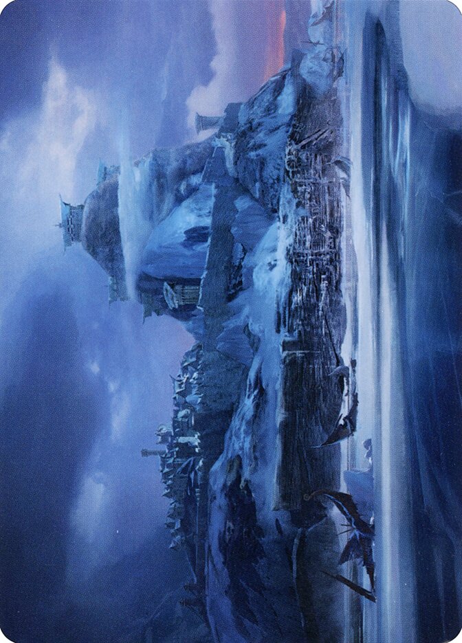 Port of Karfell // Port of Karfell AKHM-72 Kaldheim Art Series Magic card