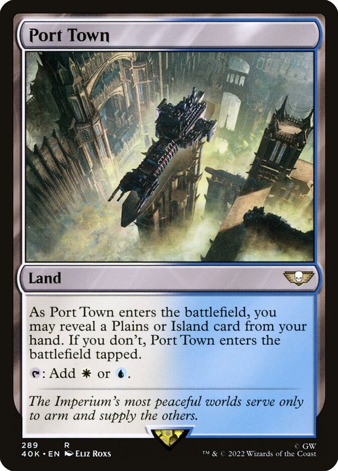 Port Town 40K-289 Warhammer 40,000 Commander Magic card