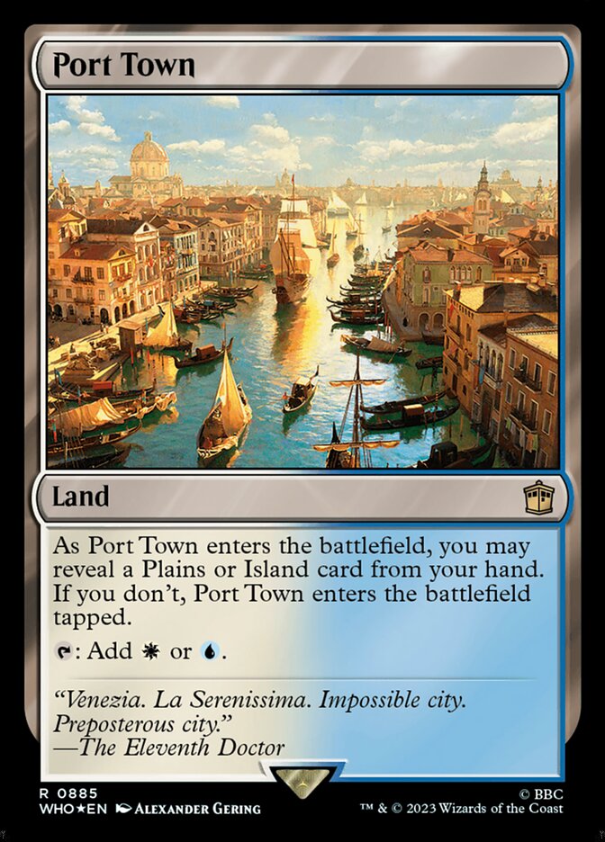 Port Town WHO-885 Doctor Who Magic card