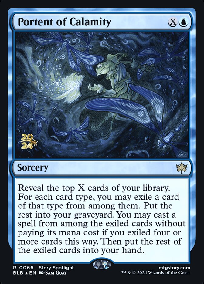 Portent of Calamity PBLB-66S Bloomburrow Promos Magic card