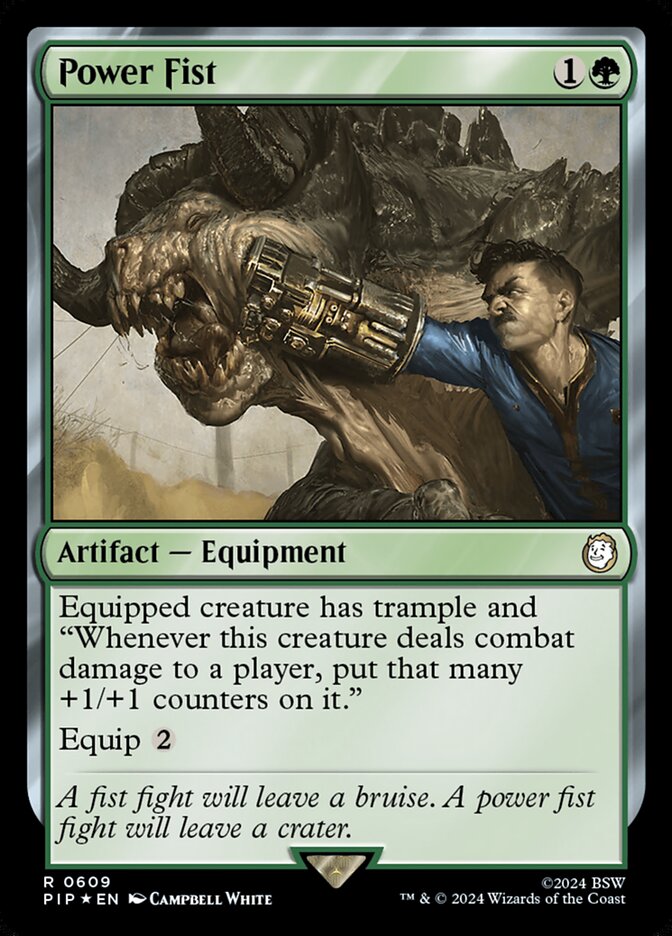 Power Fist PIP-609 Fallout Magic card
