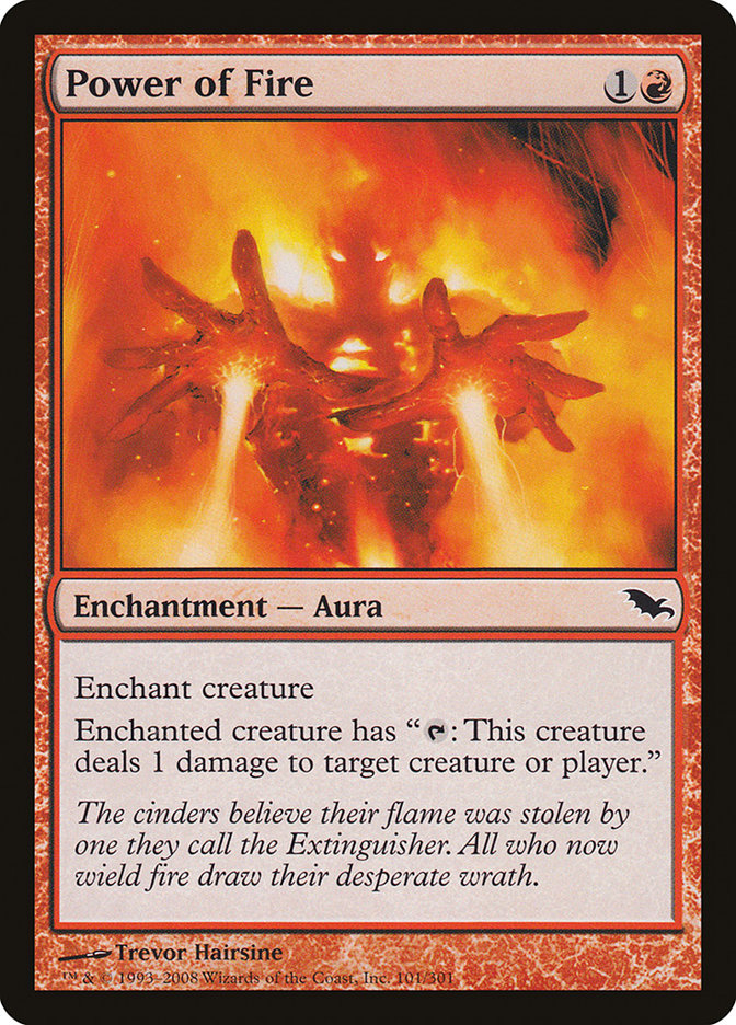 Power of Fire SHM-101 Shadowmoor Magic card