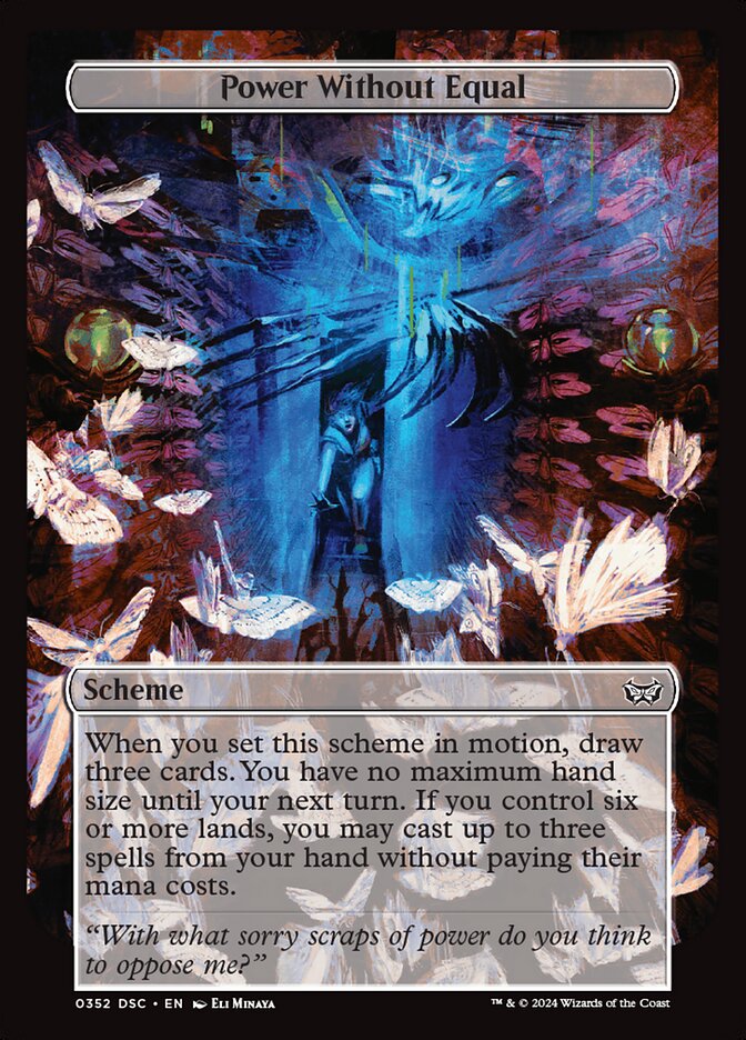 Power Without Equal DSC-352 Duskmourn: House of Horror Commander Magic card