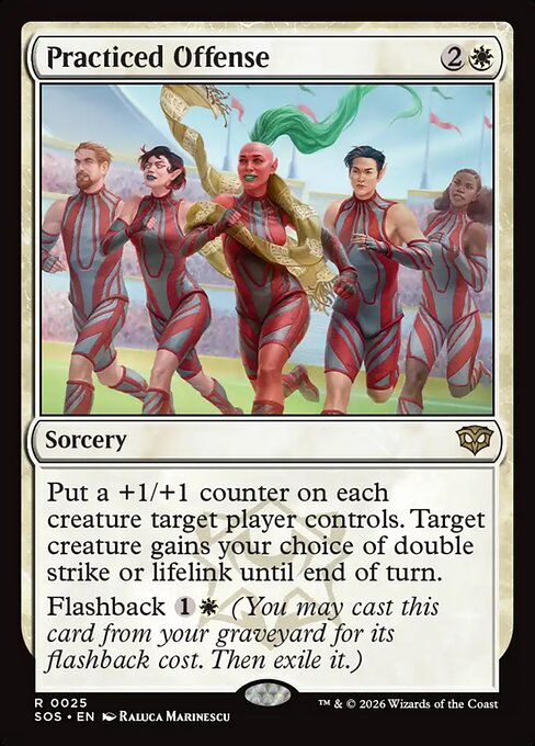 Practiced Offense SOS-25 Secrets of Strixhaven Magic card