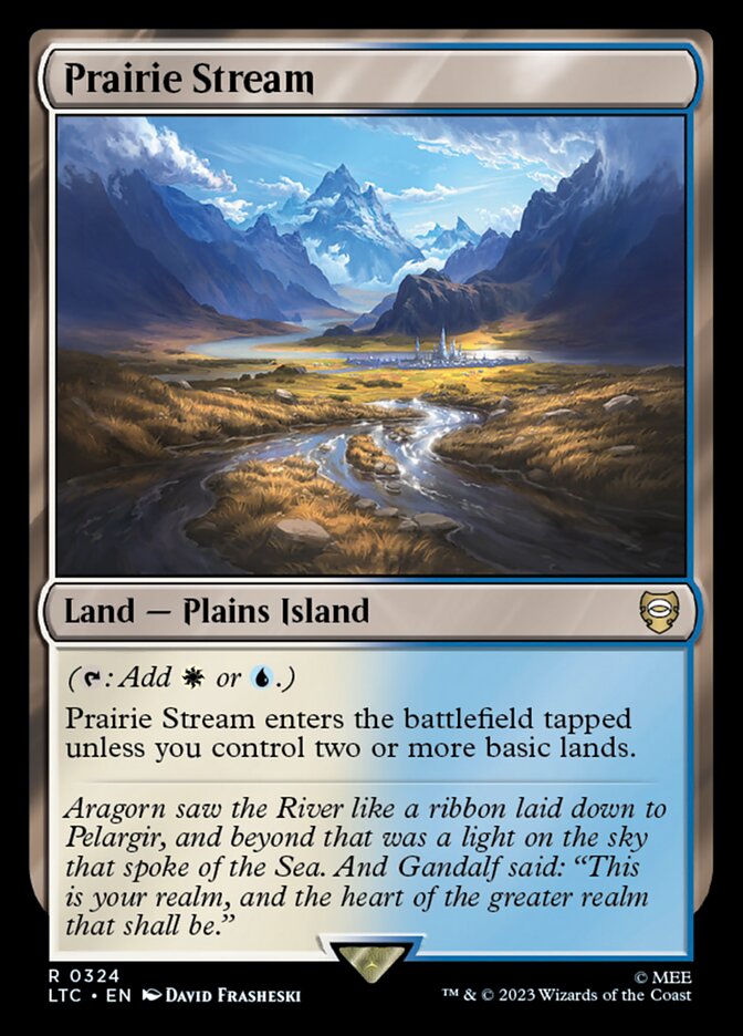 Prairie Stream LTC-324 Tales of Middle-earth Commander Magic card