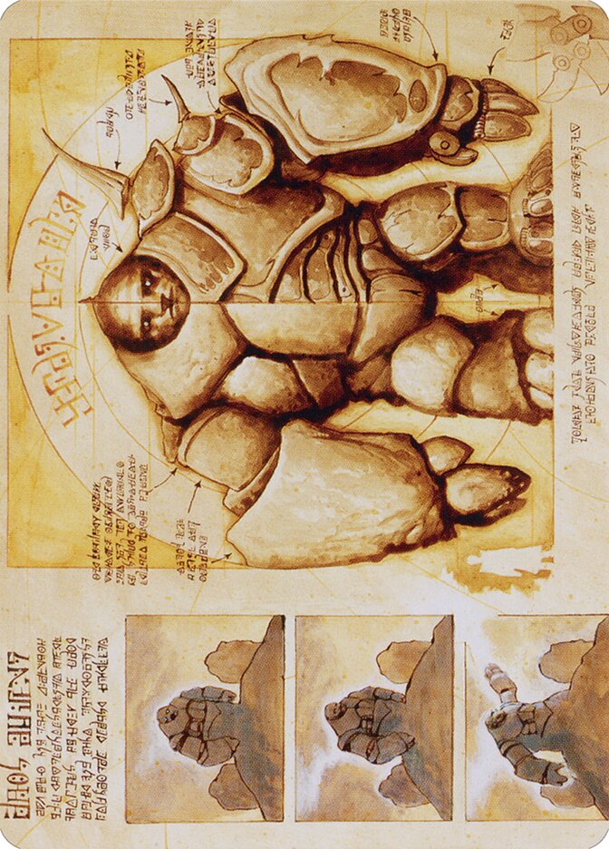Precursor Golem // Precursor Golem ABRO-72 The Brothers' War Art Series Magic card