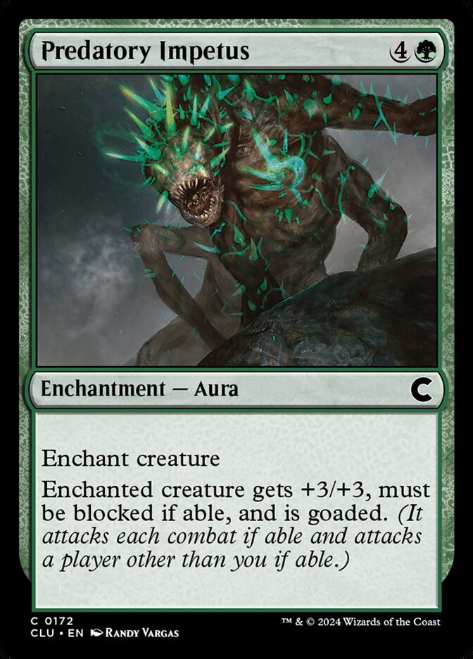 Predatory Impetus CLU-172 Ravnica: Clue Edition Magic card