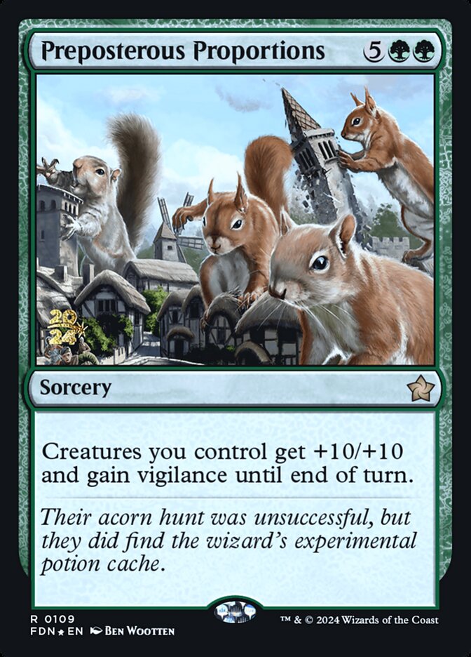 Preposterous Proportions PFDN-109S Foundations Promos Magic card
