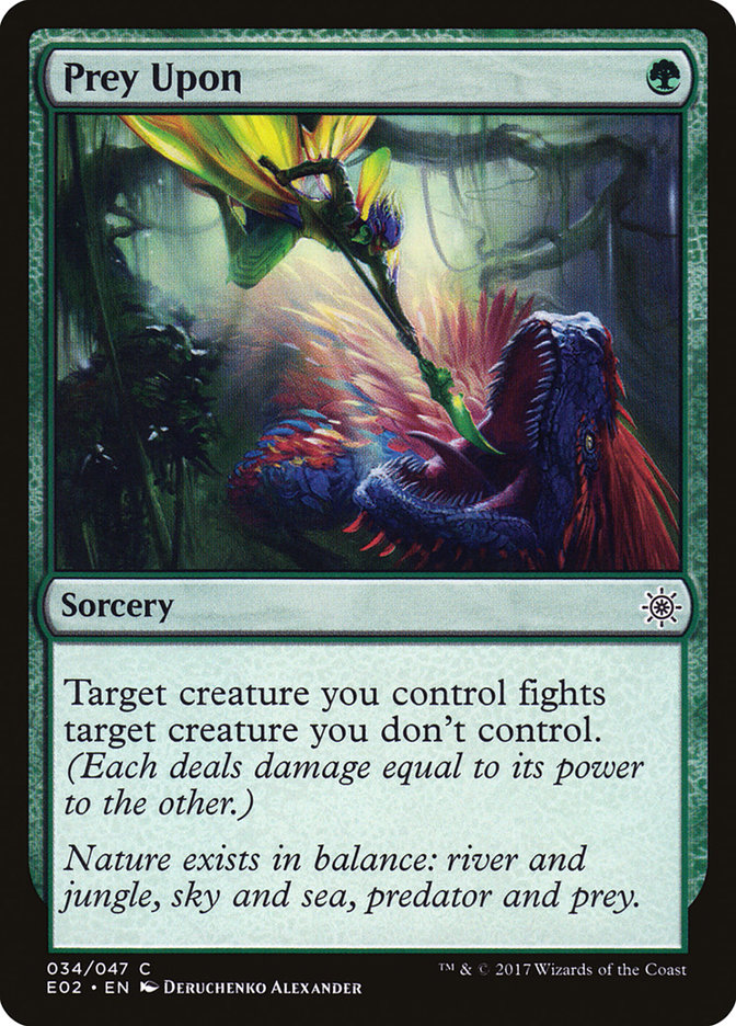 Prey Upon E02-34 Explorers of Ixalan Magic card