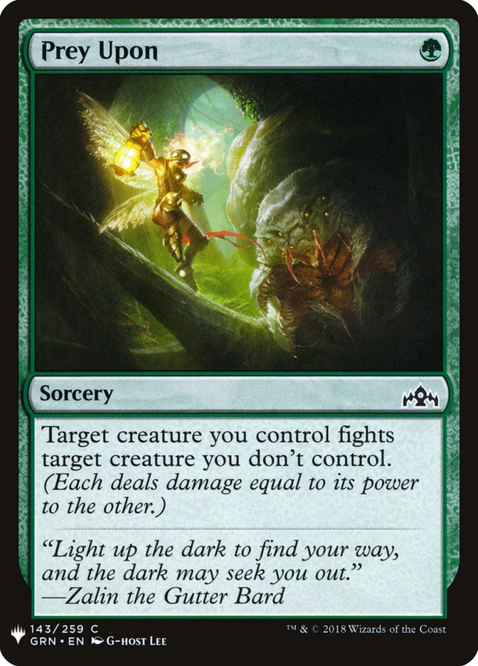 Prey Upon PLST-GRN-143 The List Magic card