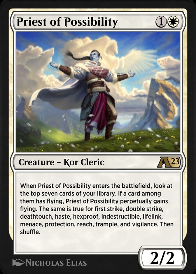 Priest of Possibility YDMU-2 Alchemy: Dominaria Magic card