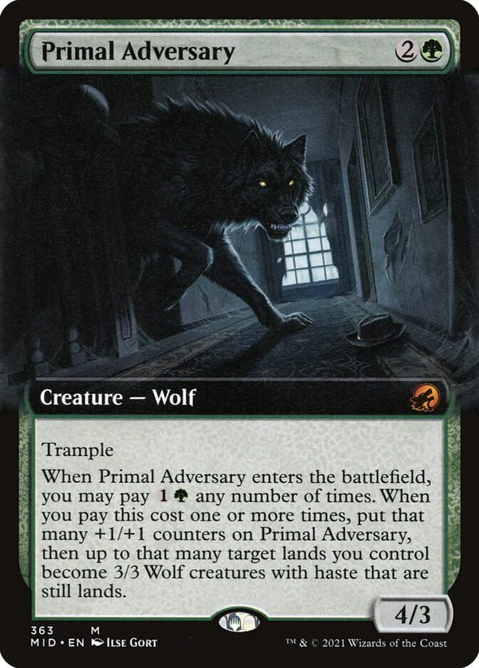 Primal Adversary MID-363 Innistrad: Midnight Hunt Magic card