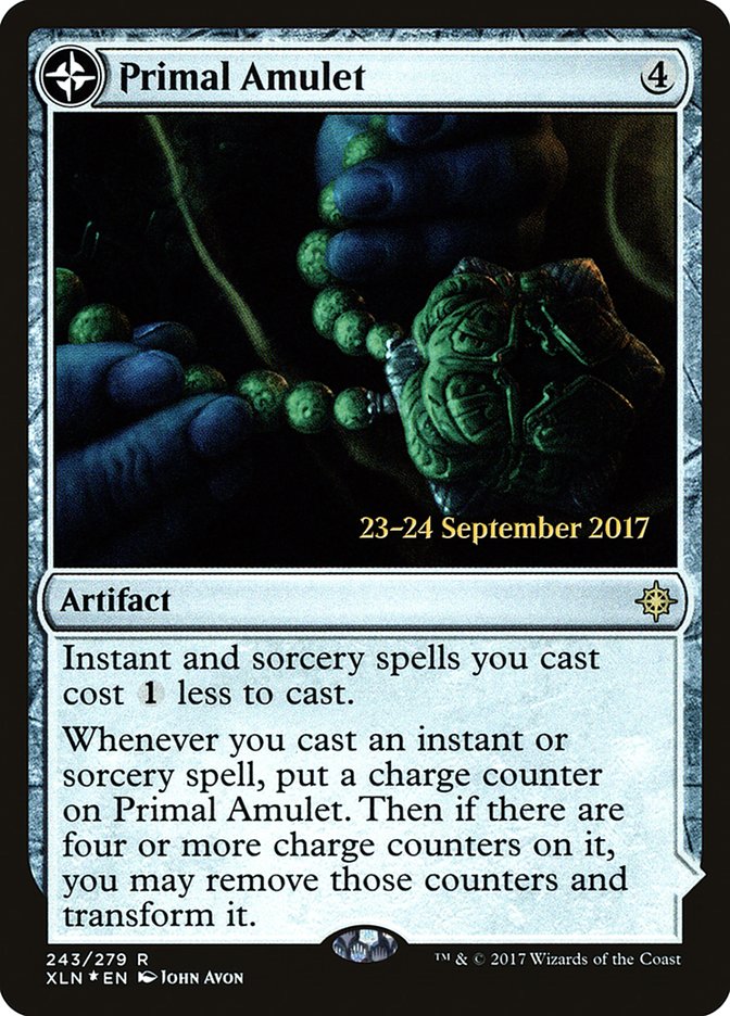 Primal Amulet // Primal Wellspring PXLN-243S Ixalan Promos Magic card
