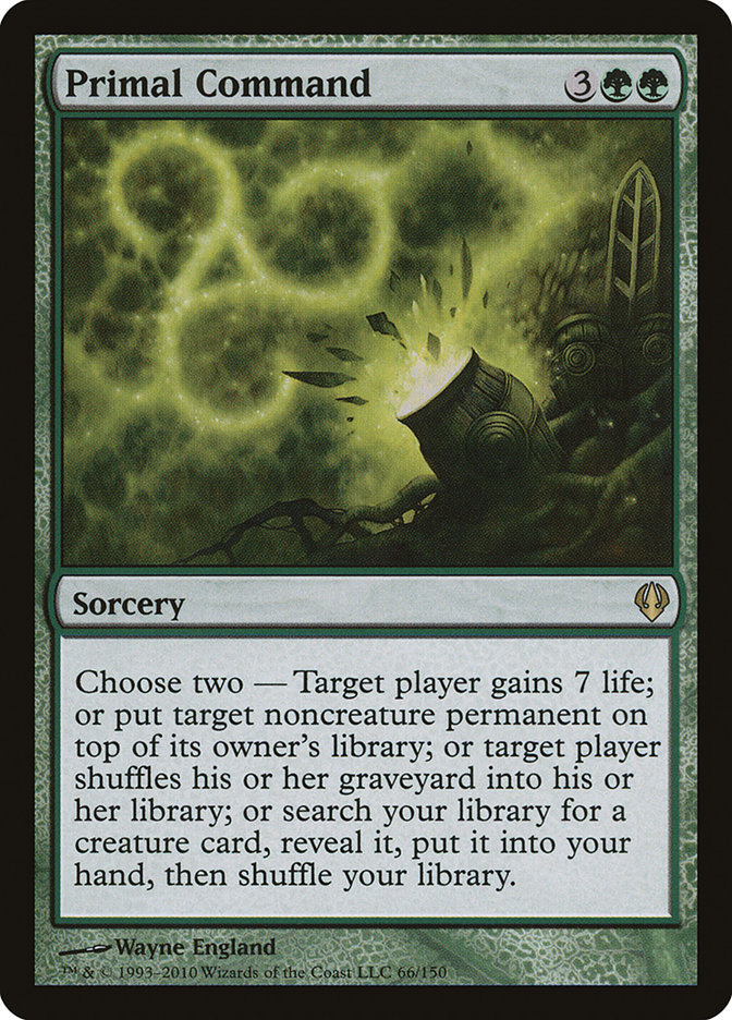 Primal Command ARC-66 Archenemy Magic card