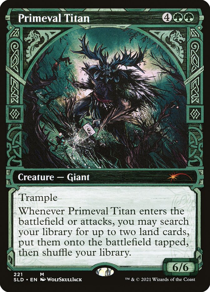 Primeval Titan SLD-221 Secret Lair Drop Magic card