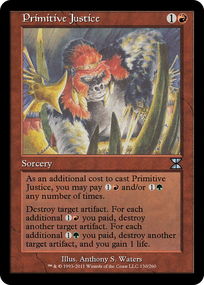 Primitive Justice ME4-130 Masters Edition IV Magic card