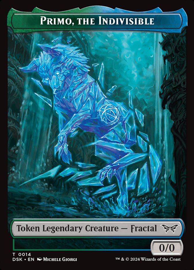 Primo, the Indivisible TDSK-14 Duskmourn: House of Horror Tokens Magic card