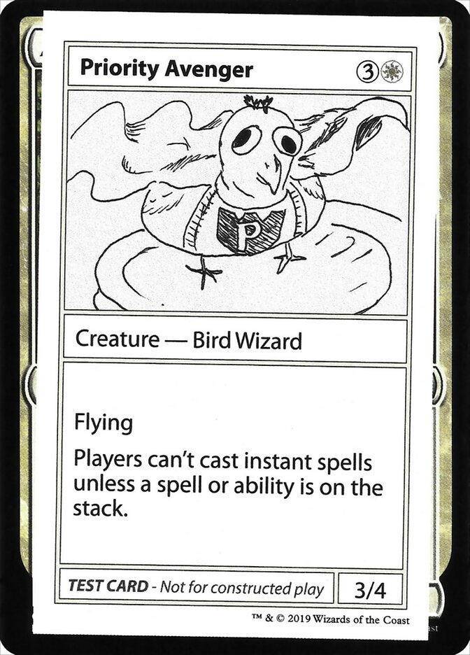 Priority Avenger CMB2-9 Mystery Booster Playtest Cards 2021 Magic card