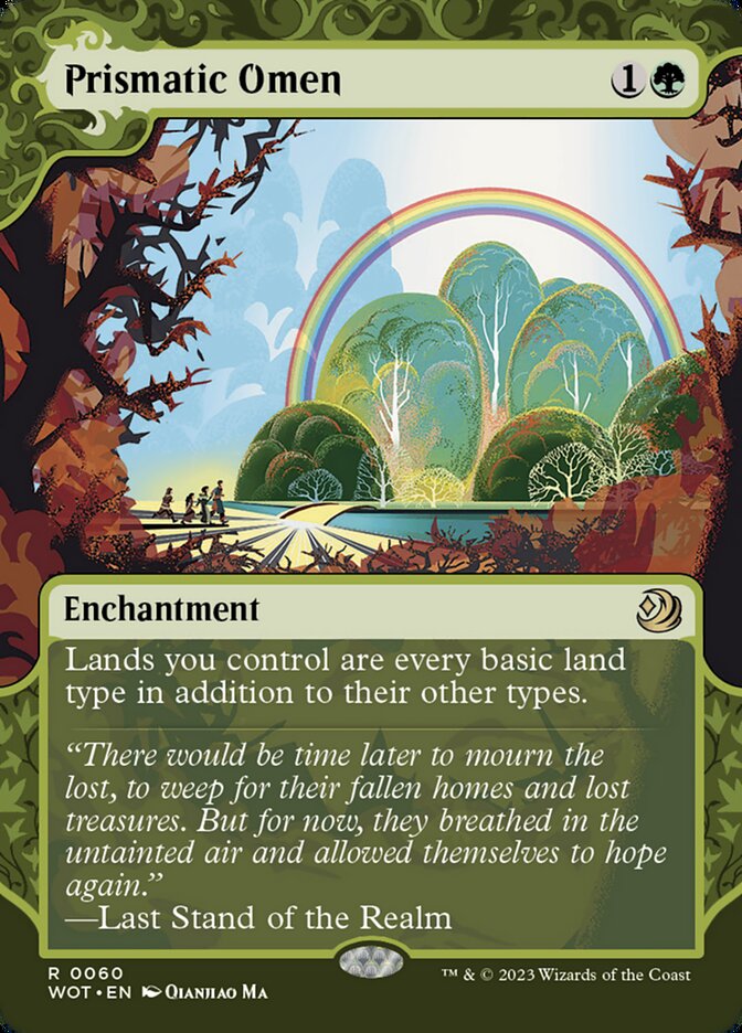 Prismatic Omen WOT-60 Wilds of Eldraine: Enchanting Tales Magic card