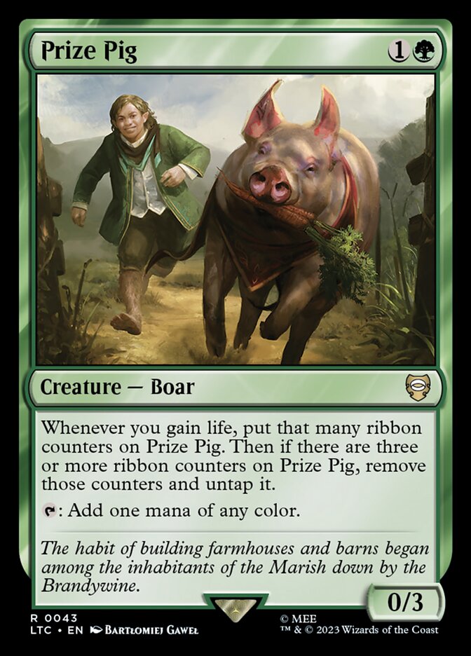 Prize Pig LTC-43 Tales of Middle-earth Commander Magic card