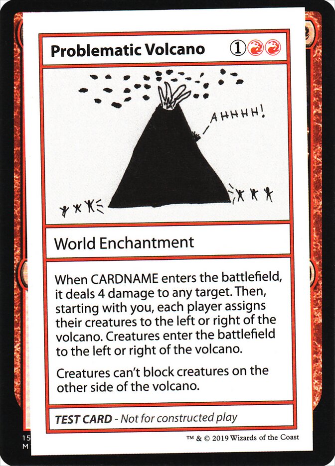 Problematic Volcano CMB2-60 Mystery Booster Playtest Cards 2021 Magic card