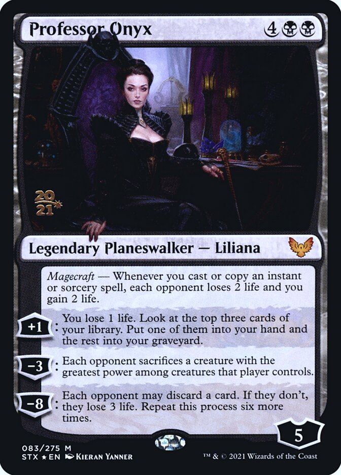 Professor Onyx PSTX-83S Strixhaven: School of Mages Promos Magic card