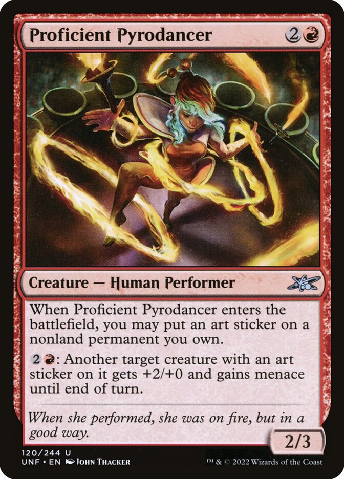 Proficient Pyrodancer UNF-120 Unfinity Magic card