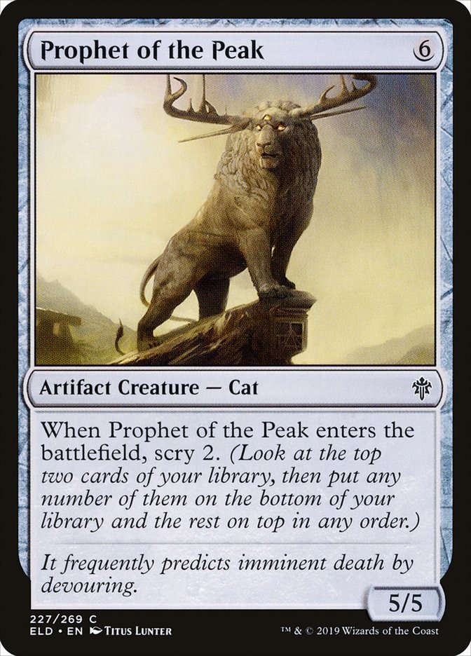 Prophet of the Peak ELD-227 Throne of Eldraine Magic card