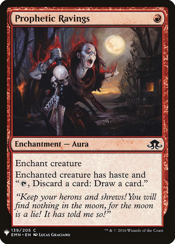 Prophetic Ravings PLST-EMN-139 The List Magic card