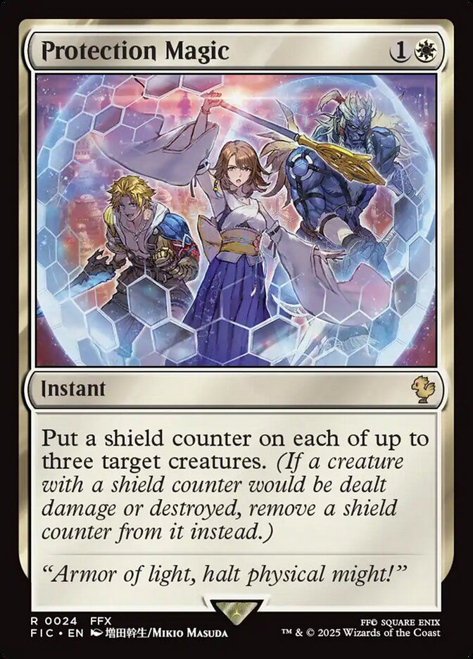 Protection Magic FIC-24 Final Fantasy Commander Magic card