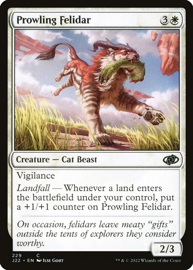 Prowling Felidar J22-229 Jumpstart 2022 Magic card